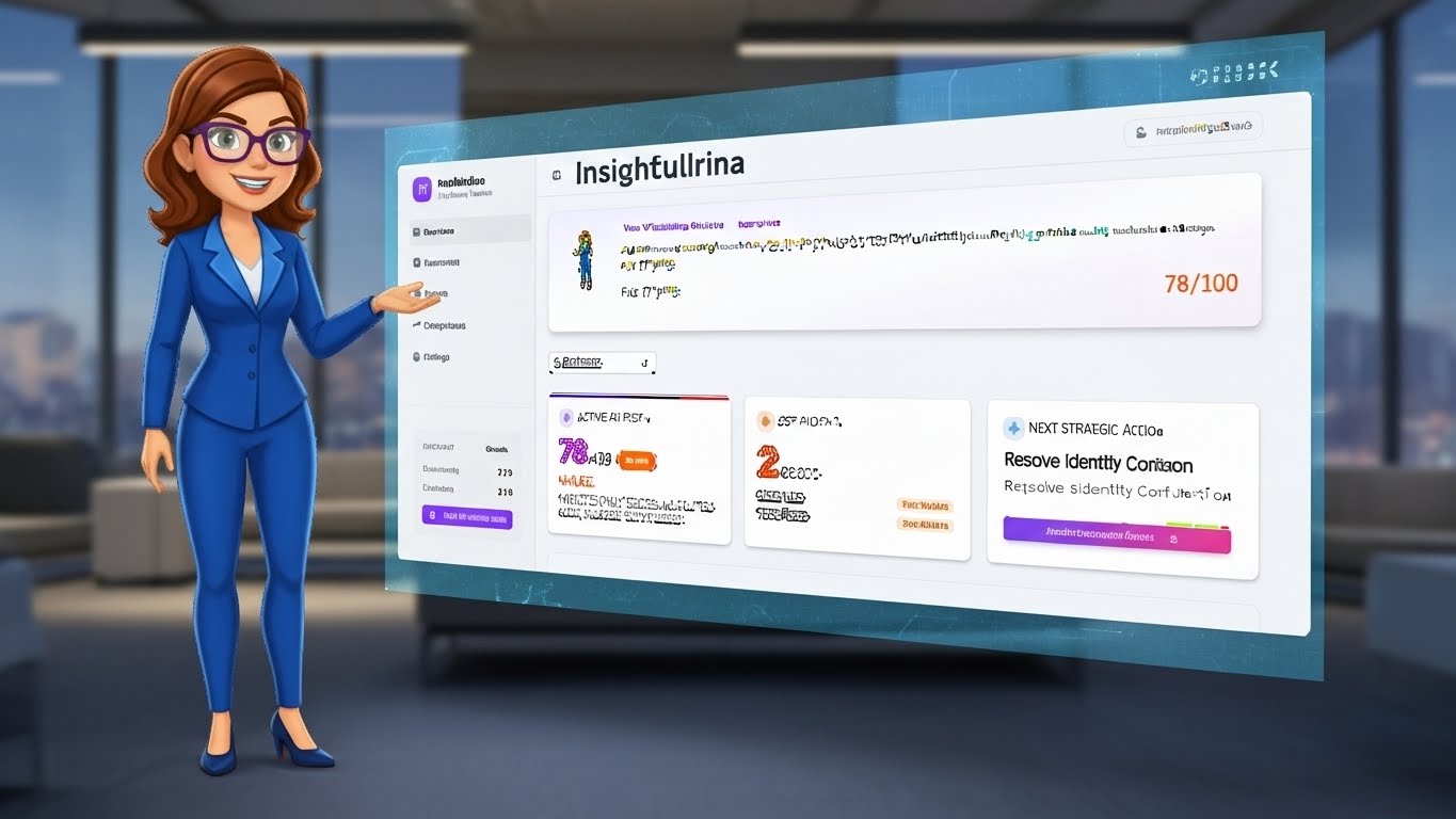 Insightfulrina presenting your AI visibility dashboard